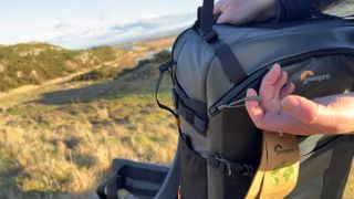 Lowepro Pro Trekker BP 650 AW II backpack outside in the scottish highlands