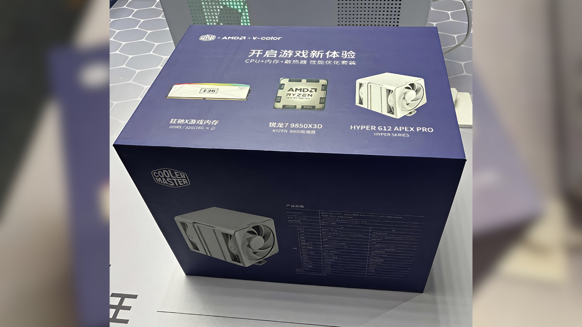 AMD reportedly addressing crushing memory shortages with Ryzen 7 9850X3D CPU bundles — 'official' boxset with CPU, memory and cooler spotted in China, worth ~$1,000