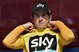 Geraint Thomas after stage 5 of the 2016 Volta ao Algarve