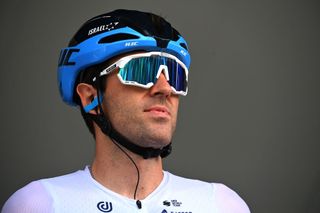 FRANKFURT AM MAIN GERMANY MAY 01 Alex Dowsett of United Kingdom and Team Israel Premier Tech during the team presentation prior to the 59th EschbornFrankfurt 2022 a 185km one day race from Eschborn to FrankfurtamMain WorldTour on May 01 2022 in Frankfurt am Main Germany Photo by Stuart FranklinGetty Images