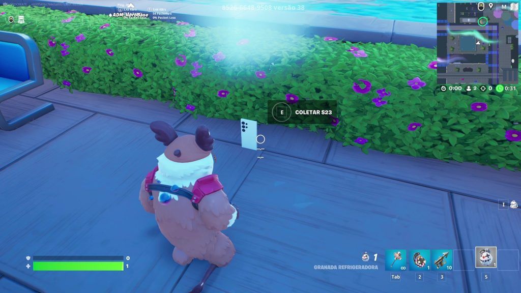 Samsung's hide-and-seek quest in Fortnite.