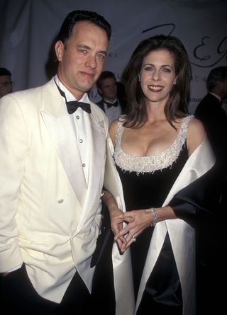 Tom Hanks with Rita Wilson at the Fire & Ice Ball 1997