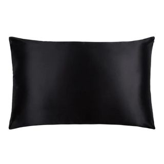 Standard Black Pillowcase against a white background.