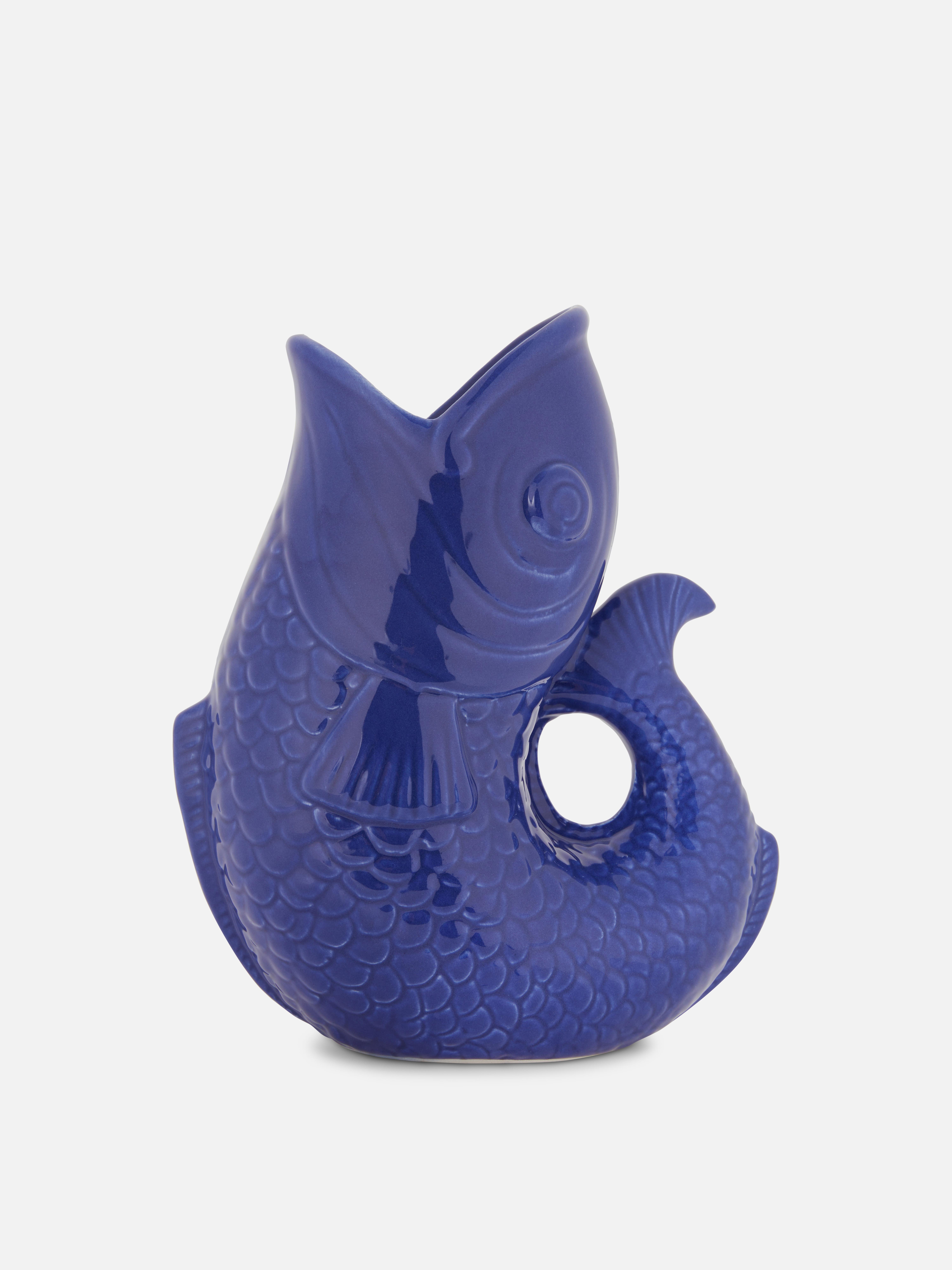 Ceramic Fish Glug Jug