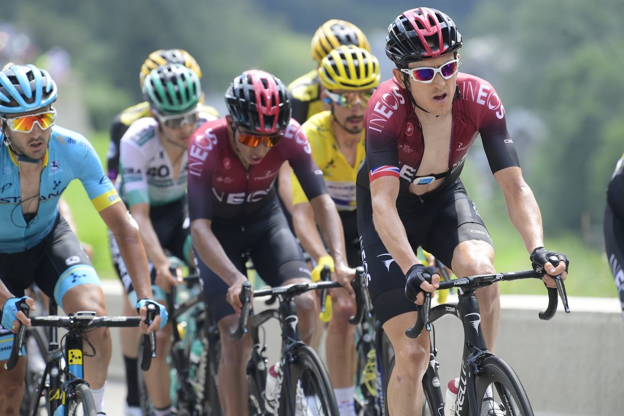 Bernal, Alaphilippe and Thomas on the Tourmalet