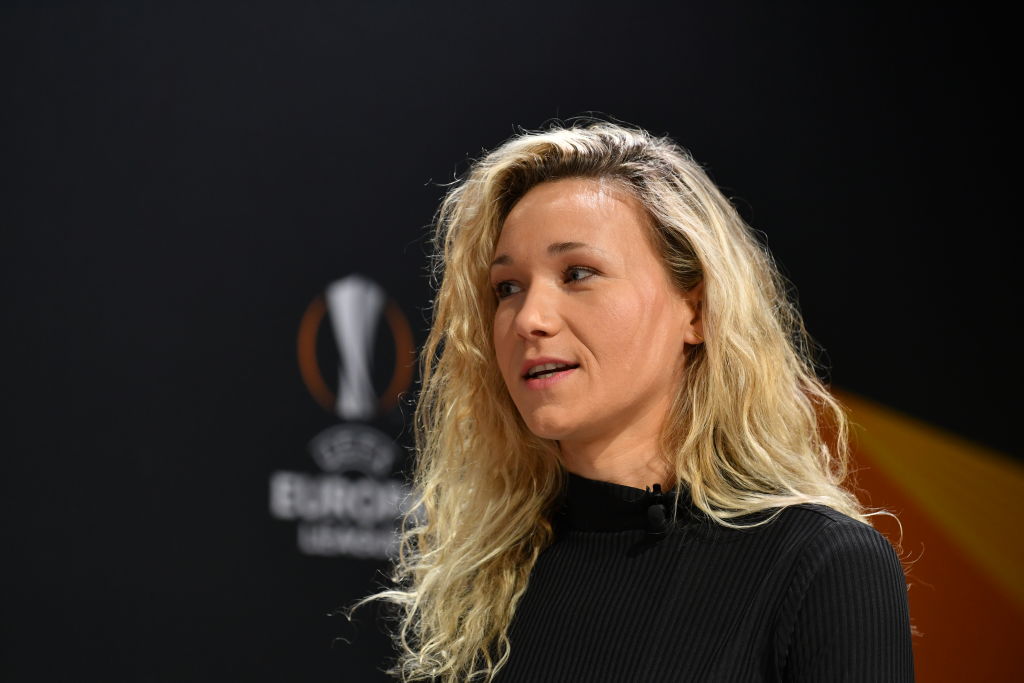 Josie Henning at the Euro 2025 draw