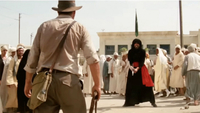 Shooting the sword fighter