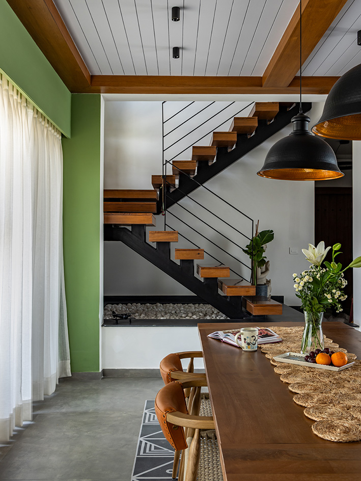 interior of Brickloom, a new Delhi apartment by Mold Design Studio