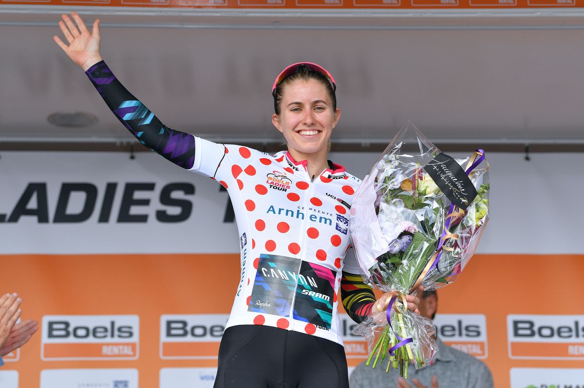 QOM winner, Alexis Ryan (Canyon-SRAM)