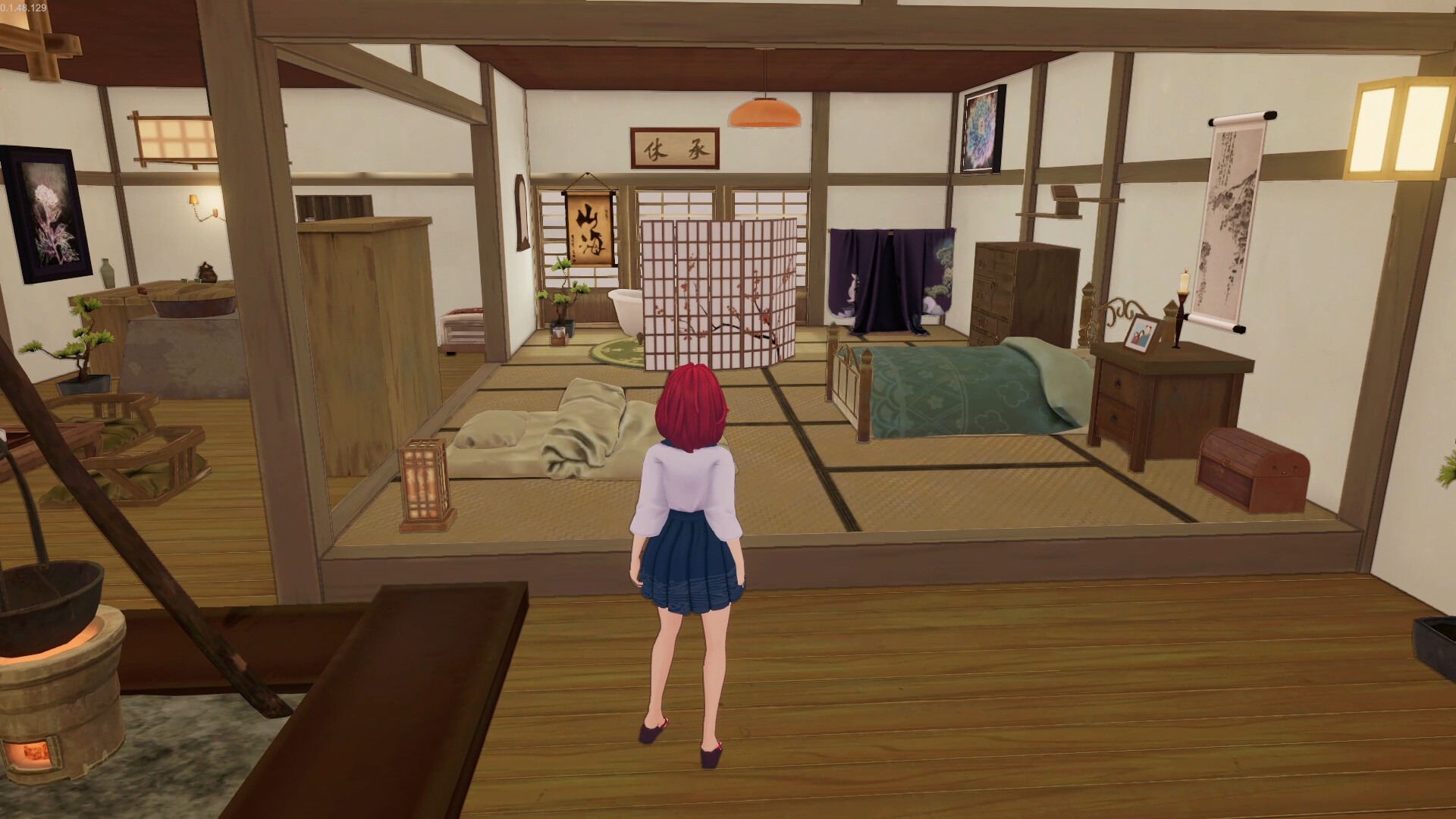 Player inside farmhouse in Tales of Seikyu