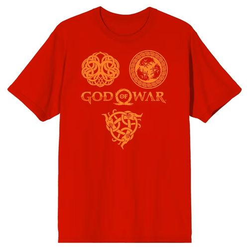 Triptych red short sleeve t-shirt