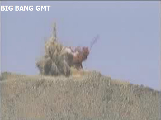 This still from a March 23, 2012 webcast shows the excavation blast to level Las Campanas Peak in Chile&#039;s Atacama Desert to begin construction on the Giant Magellan Telescope, a planned 82-foot observatory to be built in Chile&#039;s Atacama Desert. 