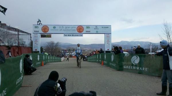 Yannick Eckmann led the junior men's race from start to finish.