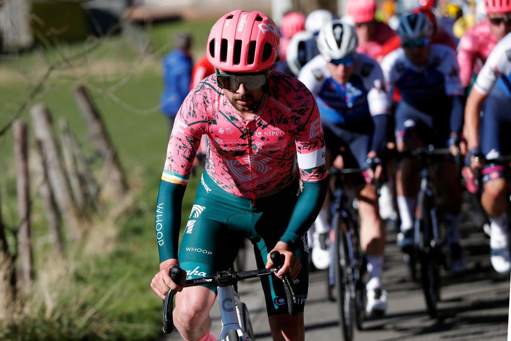 KUURNE BELGIUM FEBRUARY 27 Ben Healy of Ireland and Team EF Education Easypost competes during the 74th Kuurne Bruxelles Kuurne 2022 a 1951km race from Kuurne to Kuurne KuurneBxlKuurne on February 27 2022 in Kuurne Belgium Photo by Bas CzerwinskiGetty Images