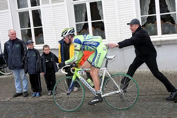 Frederik Willems (Liquigas) doesn't really need any pushes.