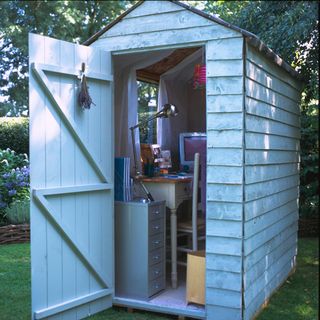 open garden home office shed