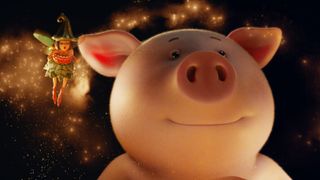 Percy Pig and Dawn French fairy M&S Christmas advert