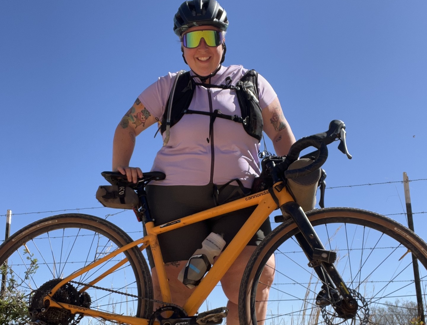 Marley Blonsky with her bike