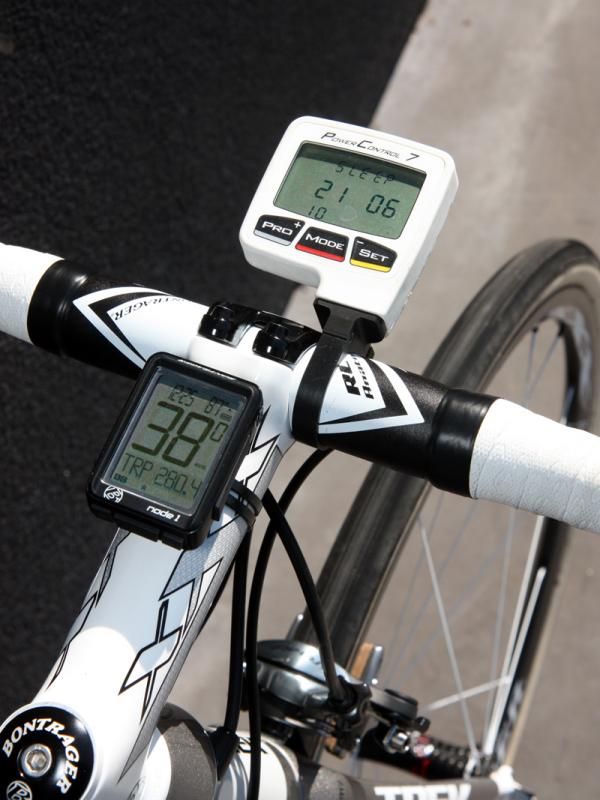 Fabian Cancellara (Leopard Trek) had both a Bontrager Node 1 and SRM PowerControl 7 computers mounted on his bike two days before Paris-Roubaix but we have a hard time imagining it'll stay that way come Sunday.