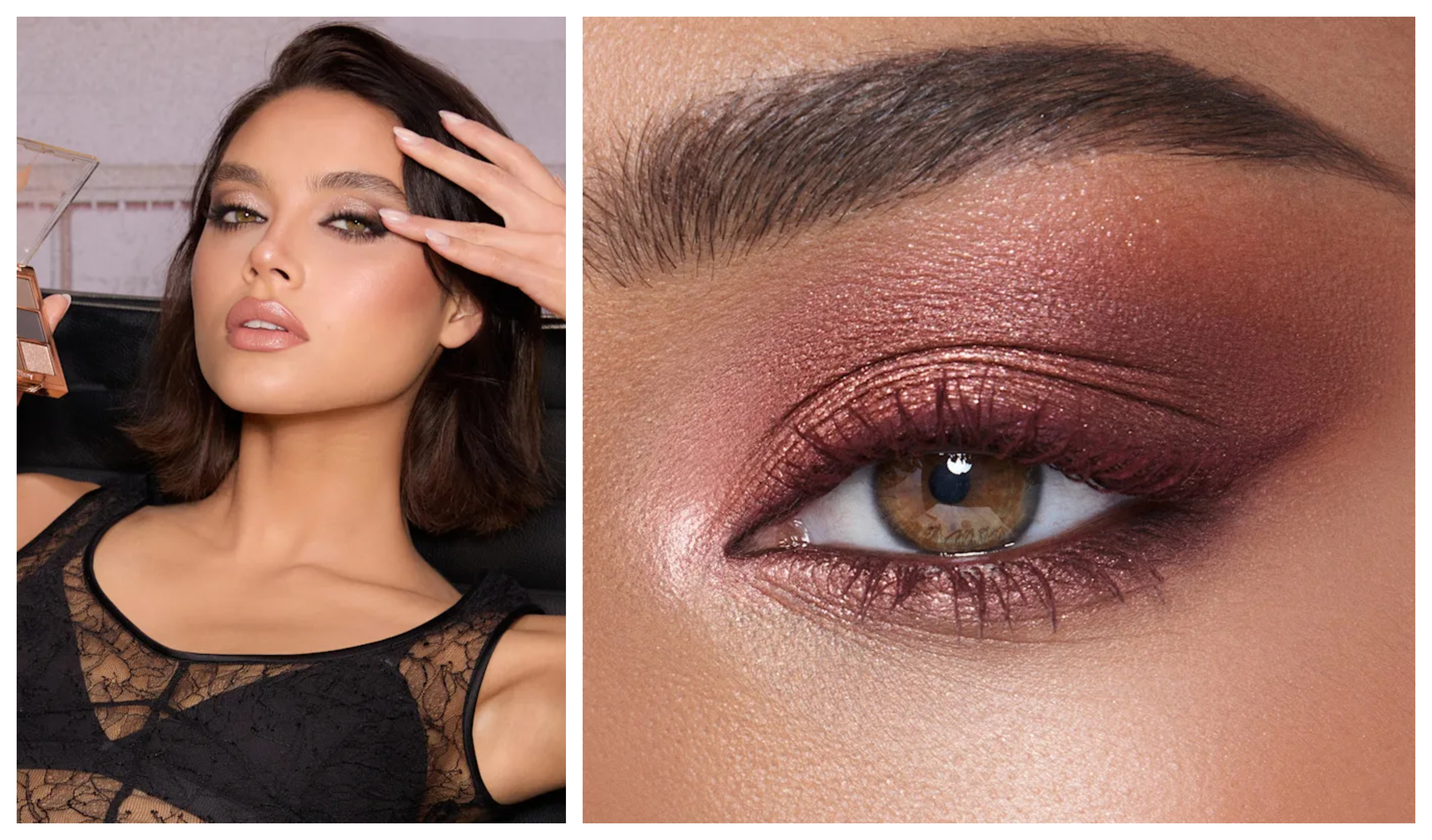 Person with hazel eyes posing for the camera