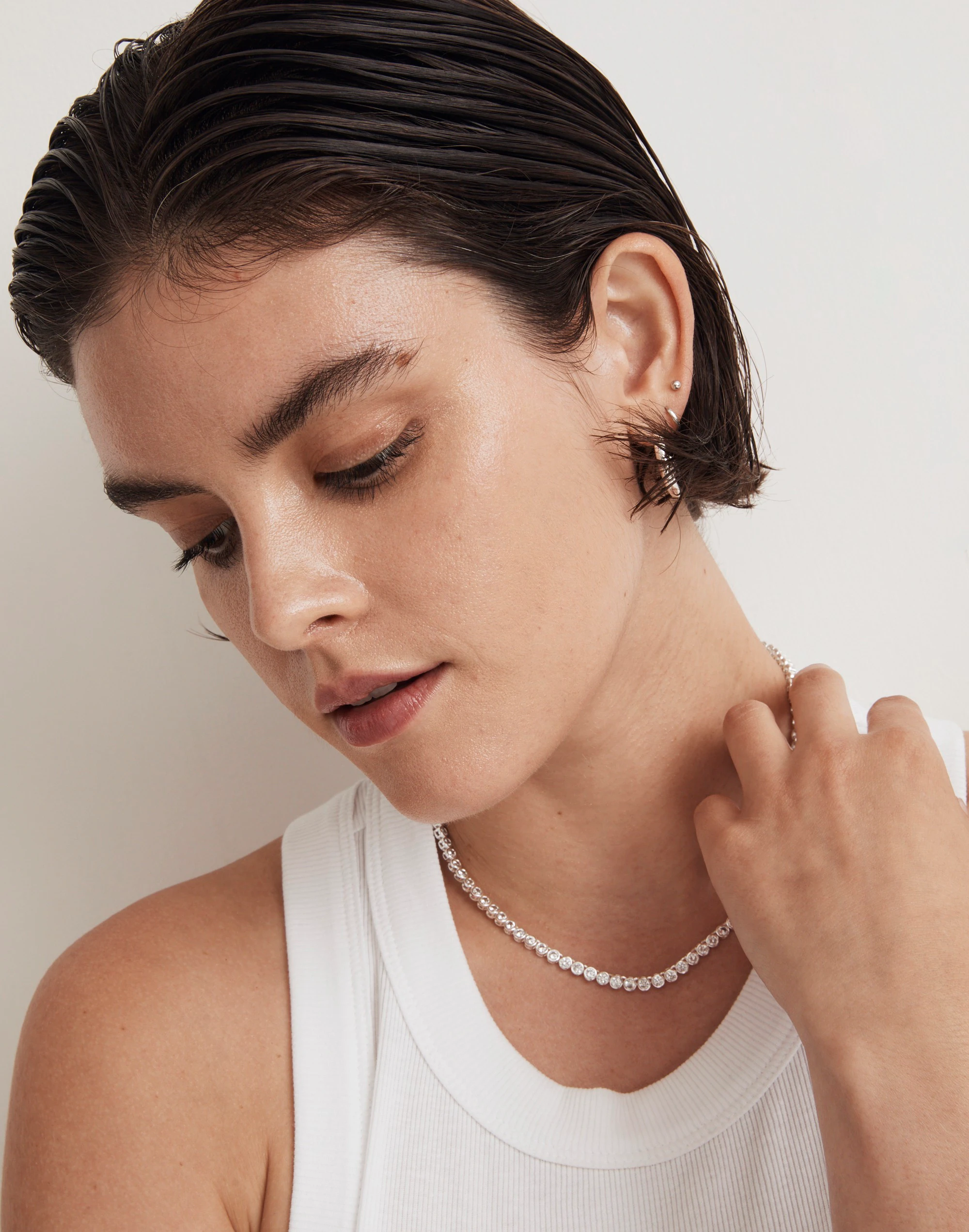 The Tennis Collection Bezel Set Crystal Necklace