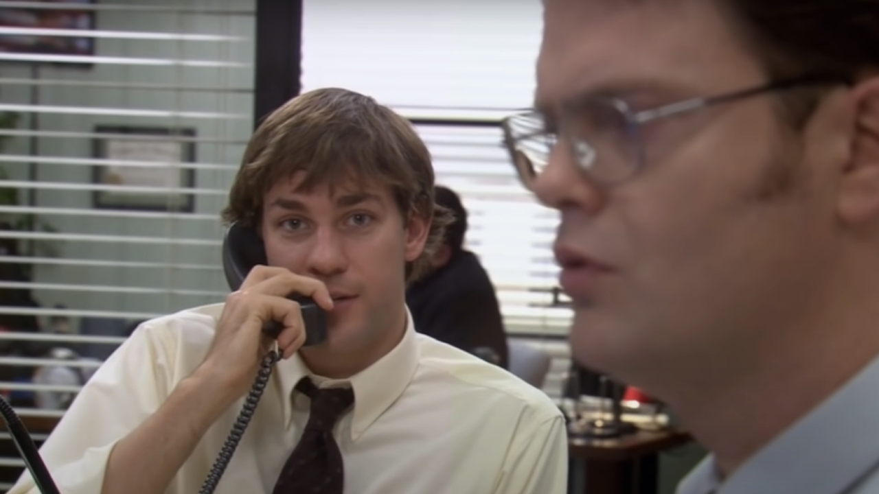 John Krasinski and Rainn Wilson on The Office