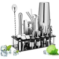 Roccar Stainless Steel Cocktail Shaker Set 
