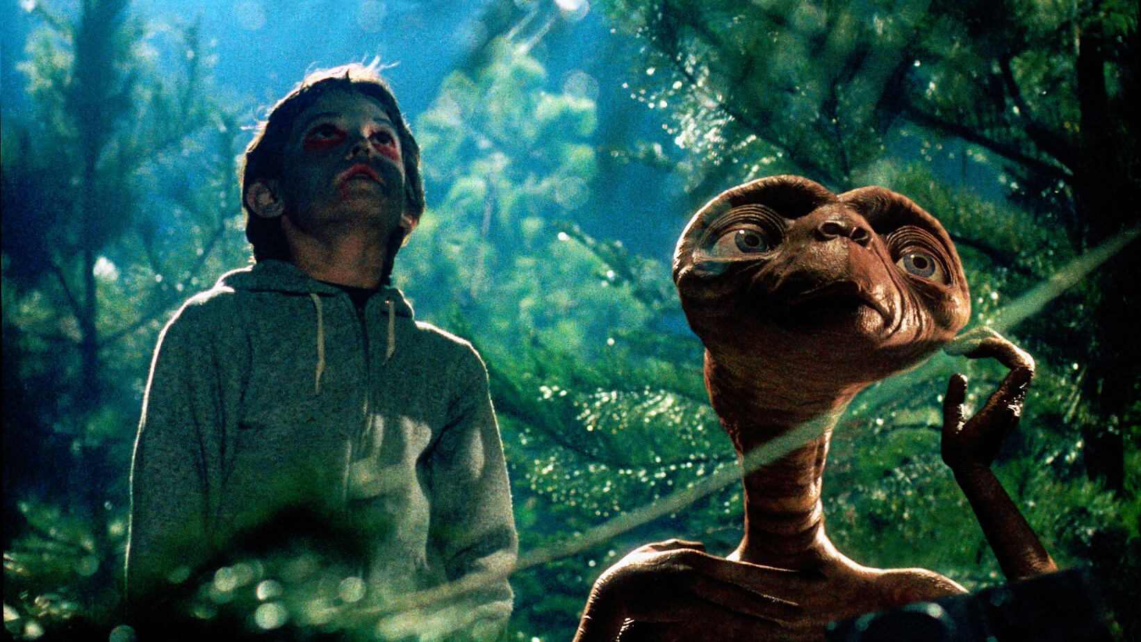 Et billede fra filmen E.T.