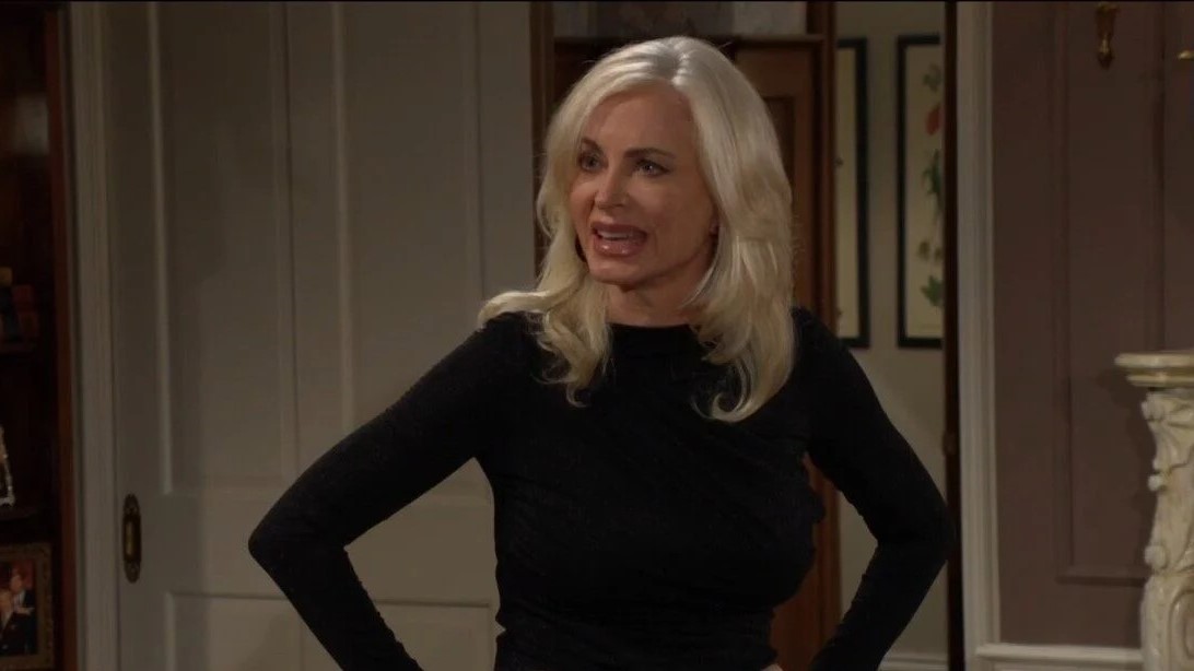 Eileen Davidson as Ashley upset in The Young and the Restless