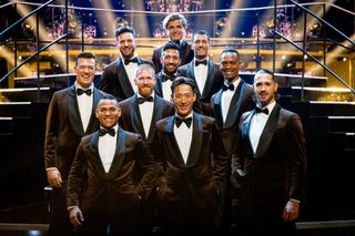 a group shot of the Strictly Come Dancing 2022 male professionals