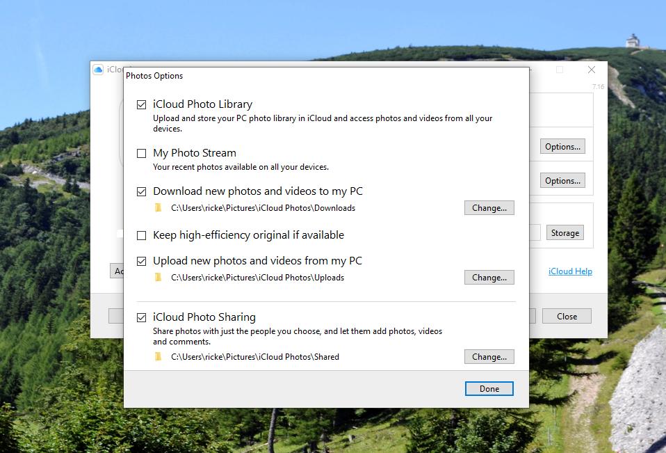 iCloud f or Windows