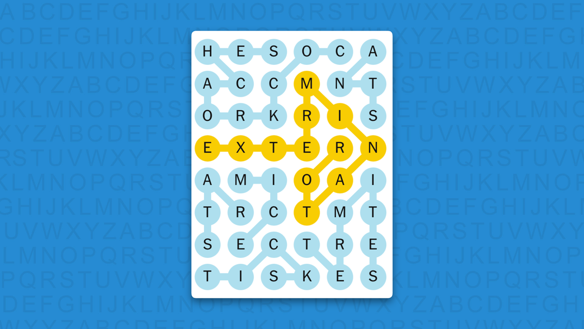NYT Strands answers for game 968 on a blue background