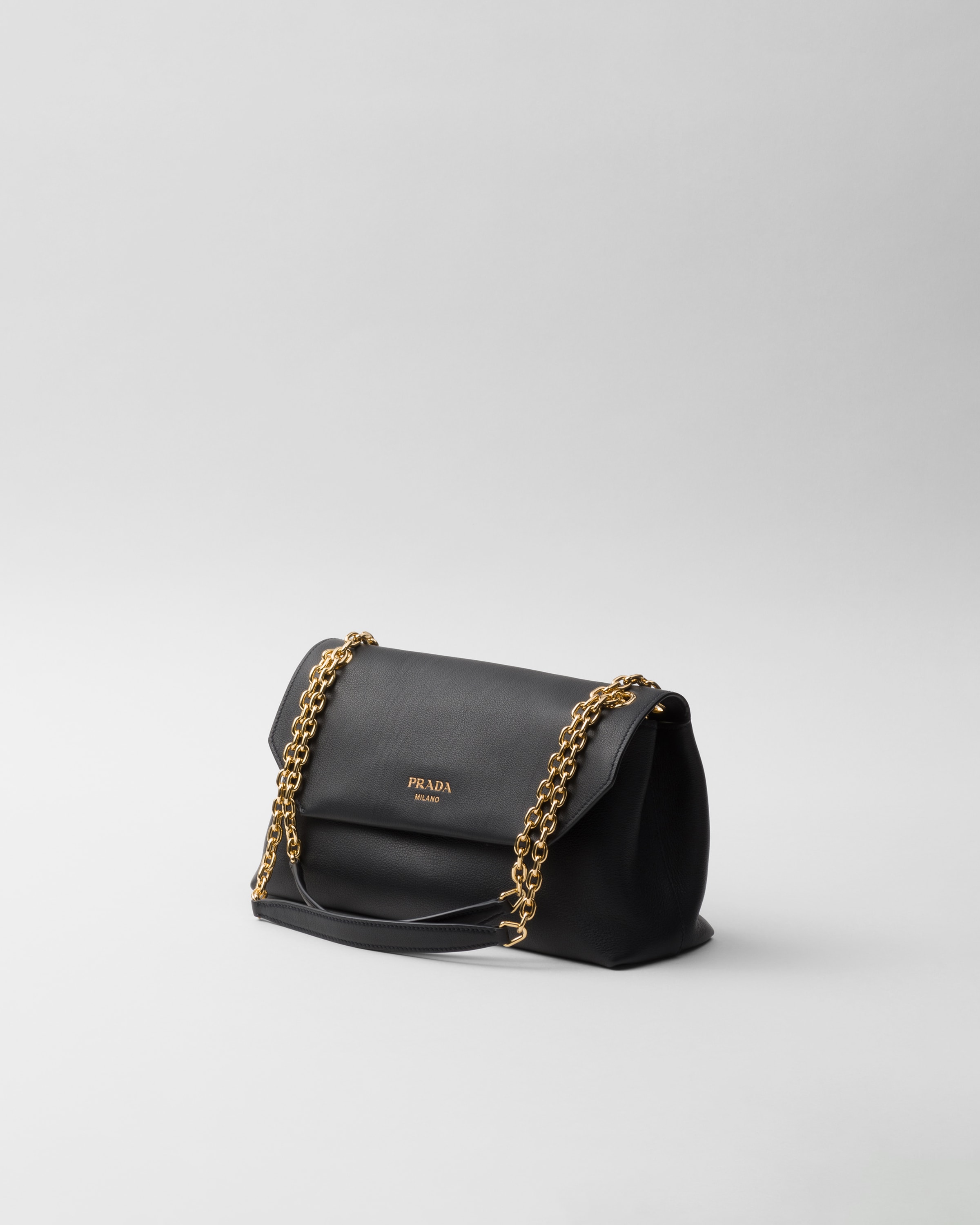 Prada Doux Medium Leather Shoulder Bag