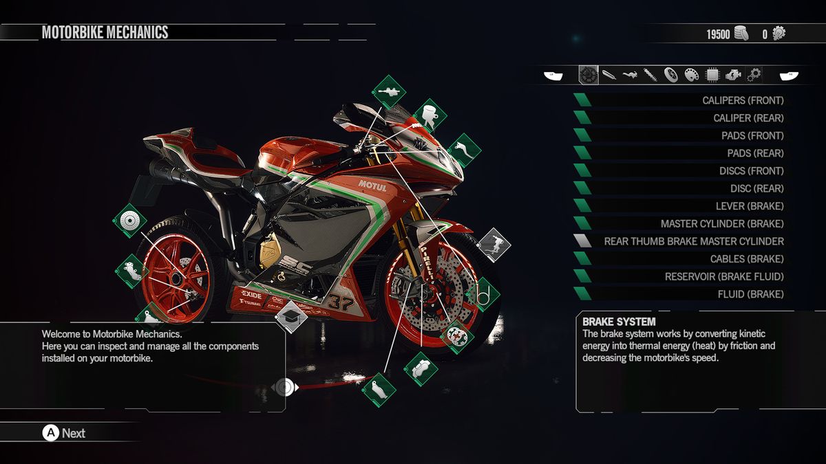 Motorcycle racing screenshot.