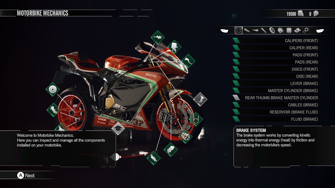 Motorcycle racing screenshot.