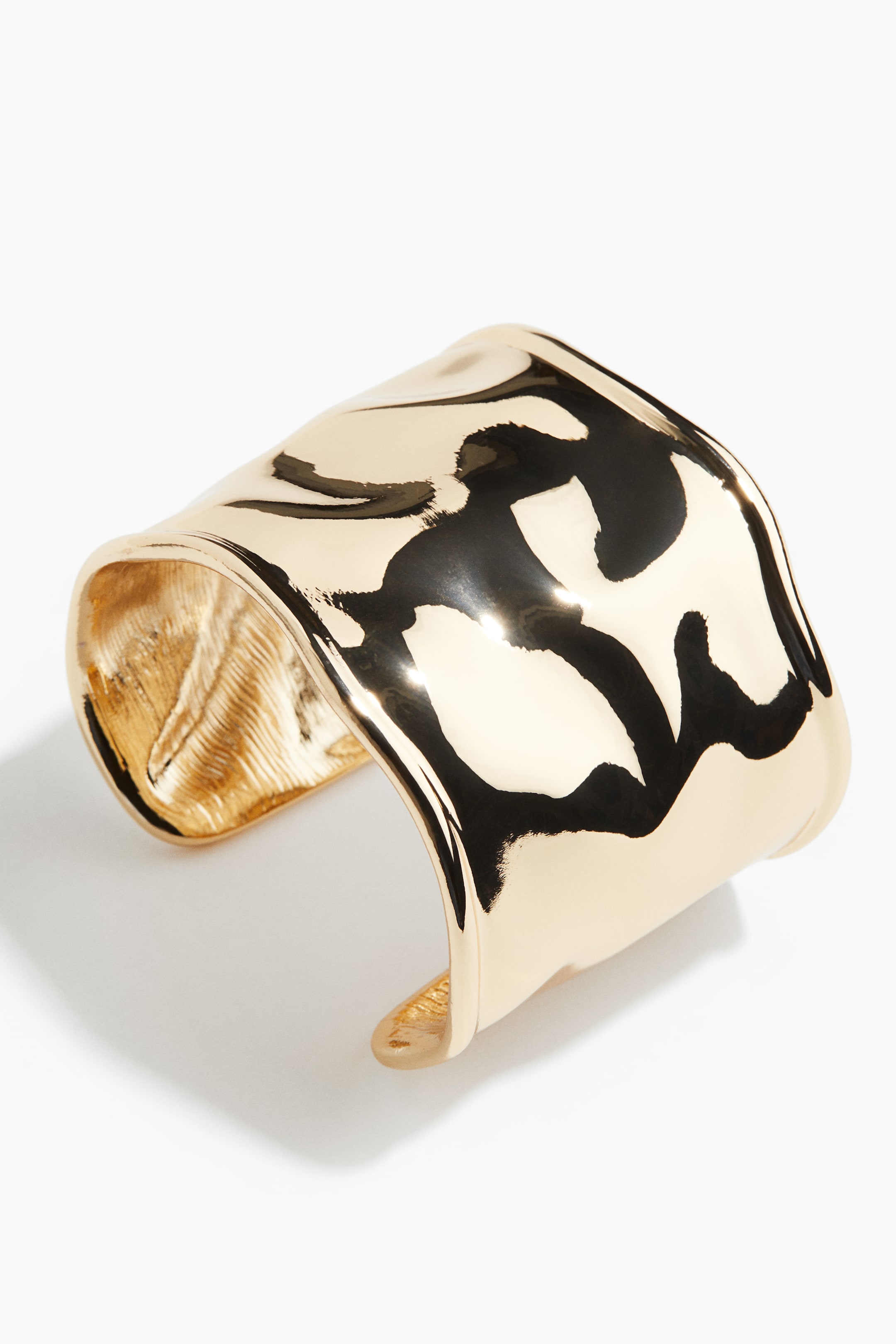 Wide Cuff Bracelet - Silver-Coloured