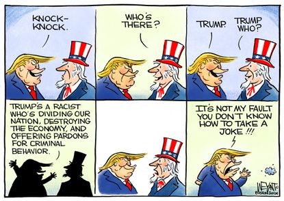 Political Cartoon U.S. Trump Presidential Pardons Criminal Behavior