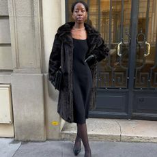 Sylvie Mus wearing winter clothes.