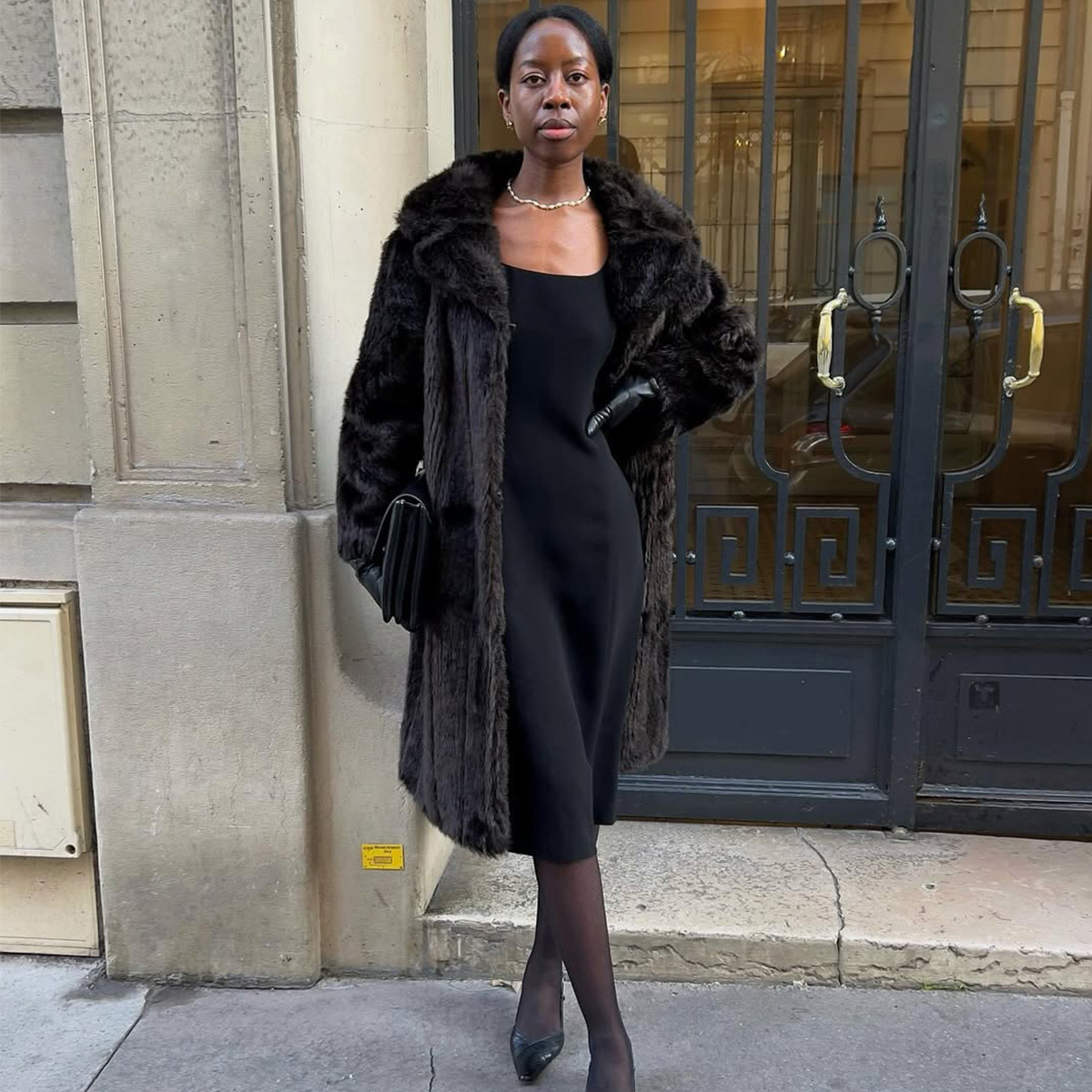 Sylvie Mus wearing winter clothes.