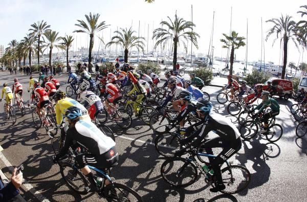 Many riders were making their seasonal debuts in Mallorca on Sunday.