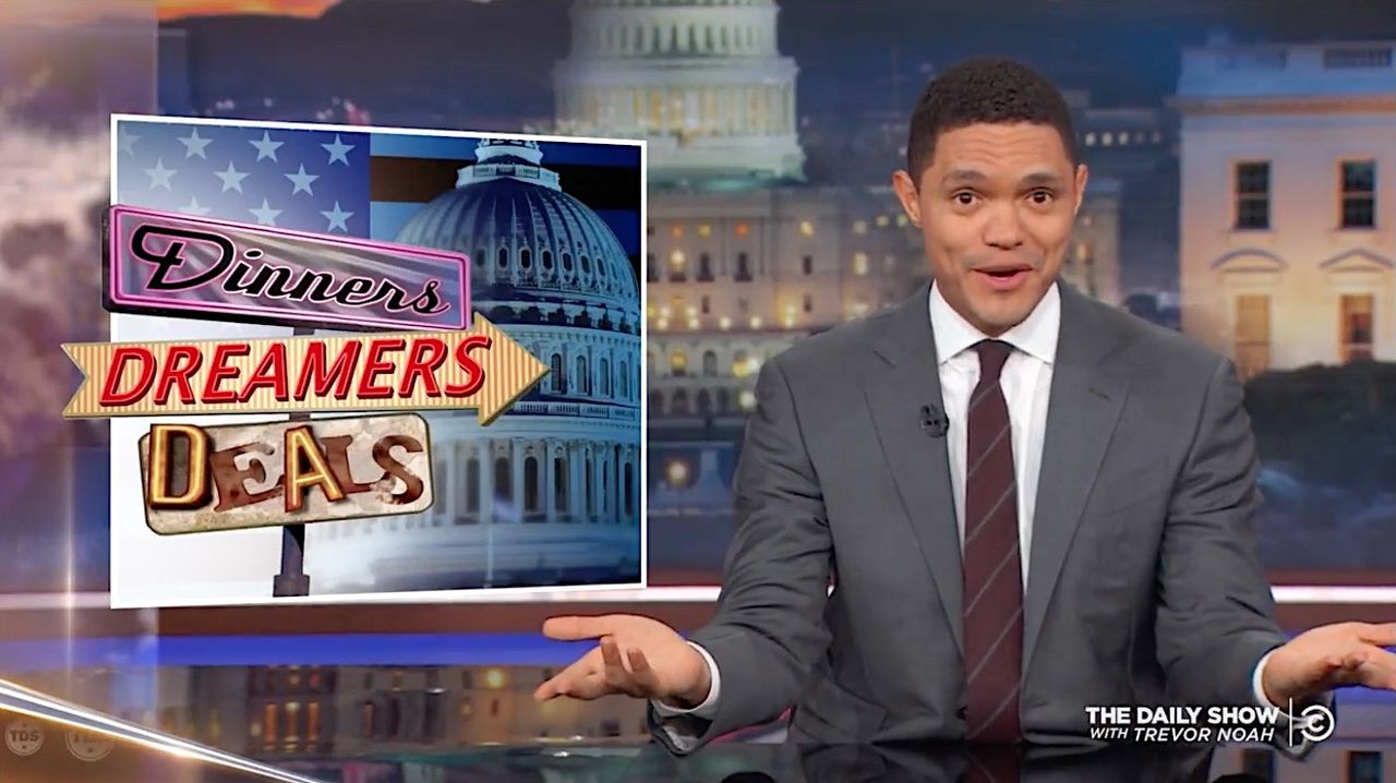 Trevor Noah puzzles over Trump&amp;#039;s wall comments