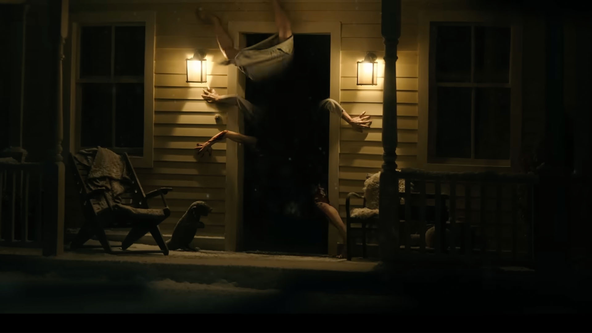 Resident Evil door scene