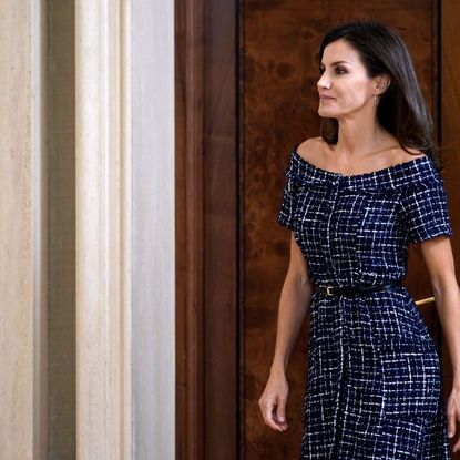 Queen Letizia Of Spain Attends Audiences At Zarzuela Palace