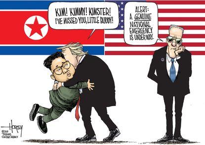 Political&nbsp;Cartoon&nbsp;U.S. Kim Jong Un Nuclear Summit Trump