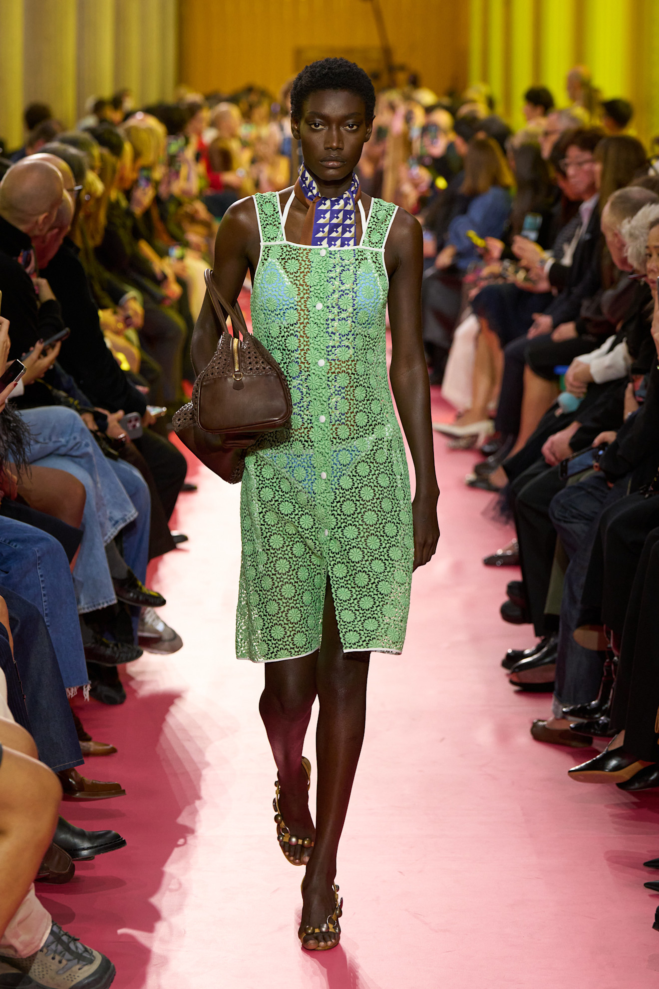 models on the Miu Miu Spring 2026 runway