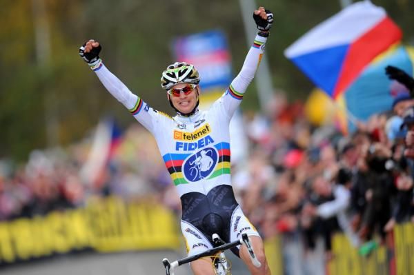 Zdenek Stybar rides to victory.