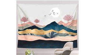 NASKY Mountain Sunset Tapestry