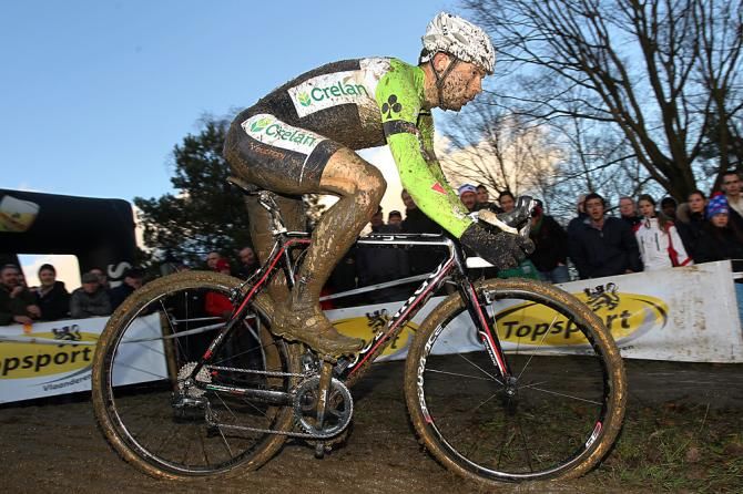 Sven Vanthourenhout was left to debut the Crelan colours without Sven Nys