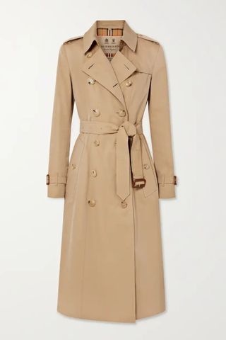 Burberry Chelsea Long Organic Cotton-Gabardine Trench Coat