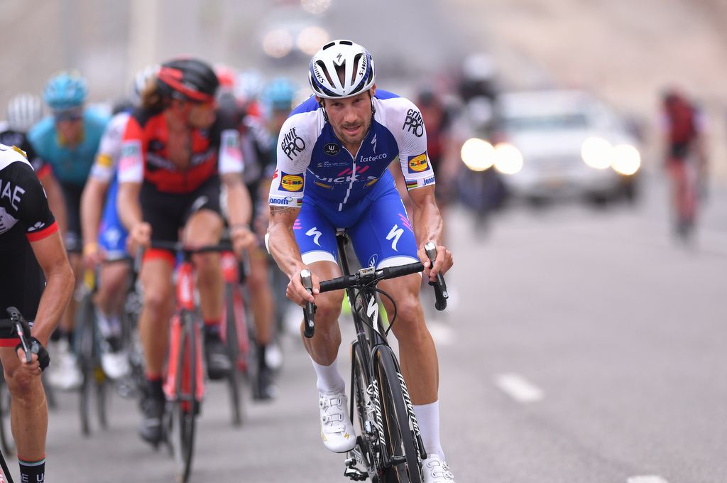 Tom Boonen was active despite crashing on stage 1